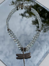 Load image into Gallery viewer, Karen Mcclintock .925 Beaded Dragonfly Necklace
