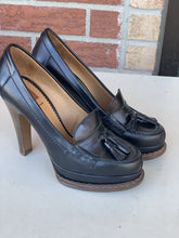 Load image into Gallery viewer, YSL Tassle Heels 38