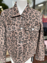 Load image into Gallery viewer, BLANKNYC animal print denim jacket NWT M