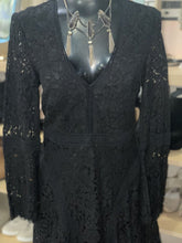 Load image into Gallery viewer, Bardot Lace overlay Dress 6/S