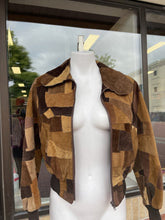 Load image into Gallery viewer, JOFAMA AB Made In Sweden patchwork suede jacket 38