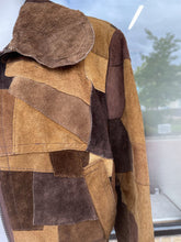 Load image into Gallery viewer, JOFAMA AB Made In Sweden patchwork suede jacket 38