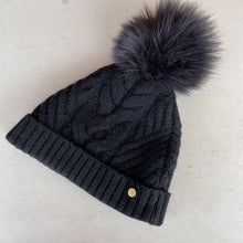 Load image into Gallery viewer, Ted Baker hat w faux fur pompom