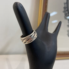 Load image into Gallery viewer, .925 wide braided band Size 7