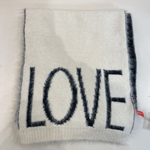 Load image into Gallery viewer, Joe Fresh "LOVE" fuzzy scarf
