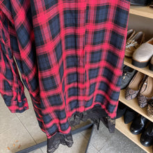 Load image into Gallery viewer, Zara plaid shirt dress dress L
