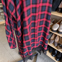 Load image into Gallery viewer, Zara plaid shirt dress dress L