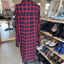 Load image into Gallery viewer, Zara plaid shirt dress dress L