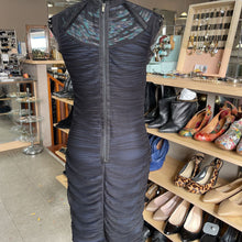 Load image into Gallery viewer, BCBG Max Azria Ruched Mesh Dress M