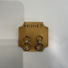 Load image into Gallery viewer, Monet double circle drop earrings
