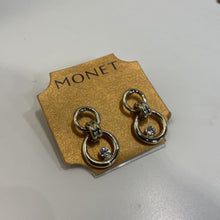 Load image into Gallery viewer, Monet double circle drop earrings