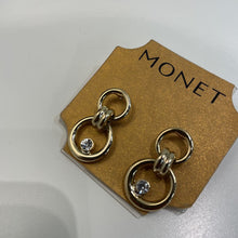 Load image into Gallery viewer, Monet double circle drop earrings