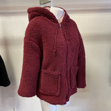 Load image into Gallery viewer, Love Tree reversible teddy jacket NWT S