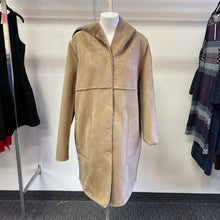 Load image into Gallery viewer, Zara reversible faux fur/suede coat XL
