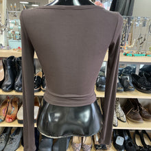 Load image into Gallery viewer, Sunday Best Cropped top long sleeve XS