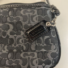 Load image into Gallery viewer, Coach fabric wristlet w box