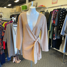 Load image into Gallery viewer, Babaton wool blend side tie cardi M