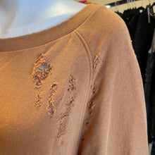 Load image into Gallery viewer, Free People distressed crewneck M/L