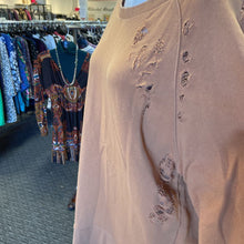Load image into Gallery viewer, Free People distressed crewneck M/L
