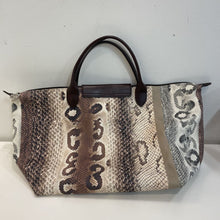 Load image into Gallery viewer, Longchamp snake print tote *As Is-stained lining