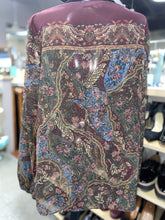 Load image into Gallery viewer, Ralph Lauren Vintage Semi Sheer top long sleeve XL