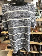 Load image into Gallery viewer, Banana Republic striped luxespun top short sleeve M