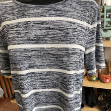 Load image into Gallery viewer, Banana Republic striped luxespun top short sleeve M