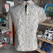 Load image into Gallery viewer, Karl Lagerfeld Top Lace overlay 2
