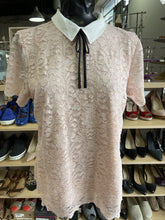 Load image into Gallery viewer, Karl Lagerfeld Collar Top short sleeve M