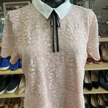 Load image into Gallery viewer, Karl Lagerfeld Collar Top short sleeve M