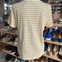Load image into Gallery viewer, Madewell striped V neck Top short sleeve M