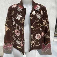 Load image into Gallery viewer, Entice Sequin embroidered vintage blazer M