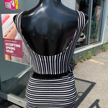 Load image into Gallery viewer, Zara striped split dress S