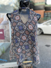 Load image into Gallery viewer, BB Dakota print sheer top S