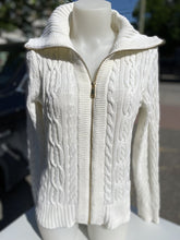 Load image into Gallery viewer, Ralph Lauren cable knit zip up sweater L