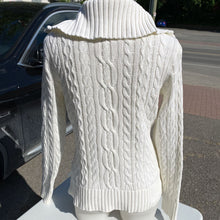 Load image into Gallery viewer, Ralph Lauren cable knit zip up sweater L