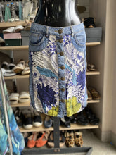Load image into Gallery viewer, Desigual denim trim skirt 38