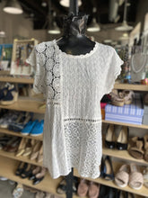 Load image into Gallery viewer, Luna Moon lace/eyelet top M