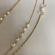 Load image into Gallery viewer, Banana Republic double chain w pearls/crystals