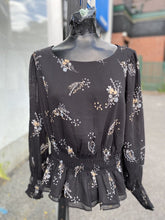 Load image into Gallery viewer, Ann Taylor smocked waist top M