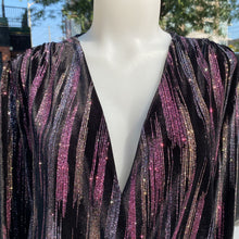 Load image into Gallery viewer, Zara sparkly velvet bodysuit S