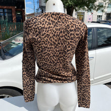 Load image into Gallery viewer, Lord & Taylor leopard print sweater M