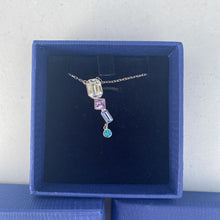 Load image into Gallery viewer, Swarovski Four Stone Drop Pendant