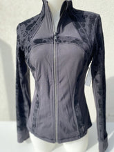 Load image into Gallery viewer, Lululemon velvet lace print zip up 8