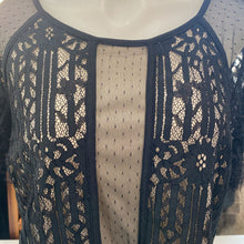 Load image into Gallery viewer, Black Tape lace top XL