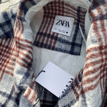 Load image into Gallery viewer, Zara plaid shacket NWT XL