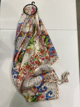Load image into Gallery viewer, Johnny Was floral silk scarf
