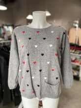 Load image into Gallery viewer, Bartolini heart print wool blend sweater L