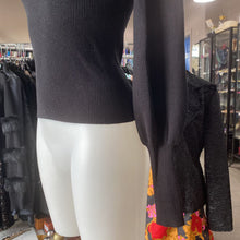 Load image into Gallery viewer, Love Tree puff sleeves ribbed knit top M