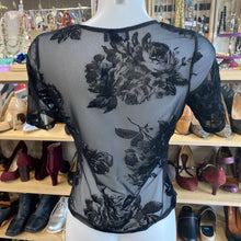 Load image into Gallery viewer, Dresscode mesh/velvet top S